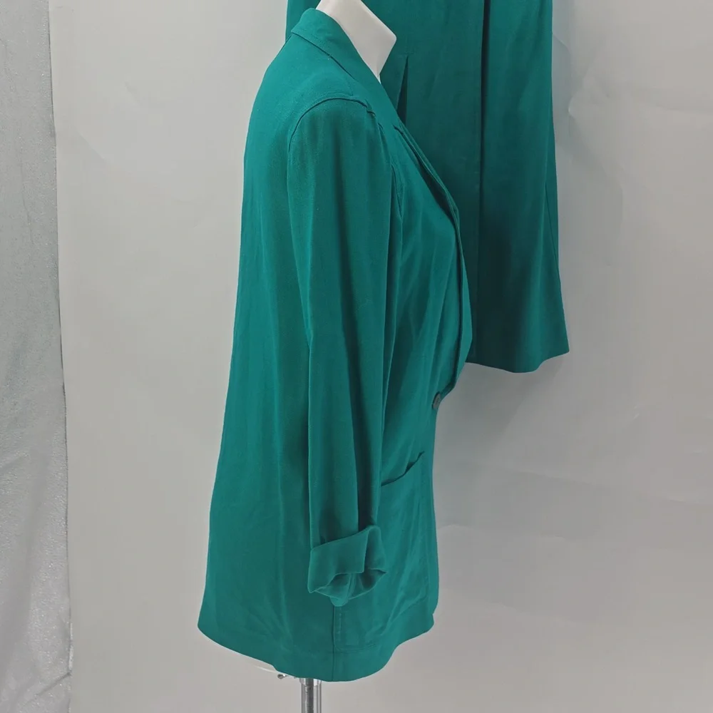 Christian Dior Vintage Teal Skirt Set‎